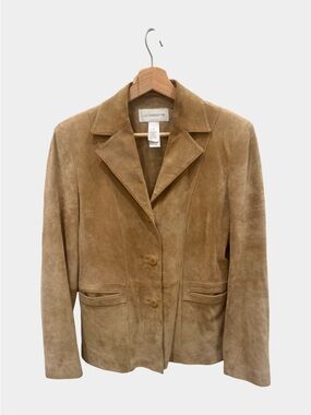 Vintage Tan Suede Jacket Blazer